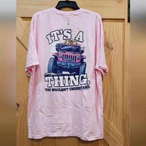 NWT | JedCo Comfort Colors "It's A Jeep Thing" Duck Black Lab Shirt | Size 2XL